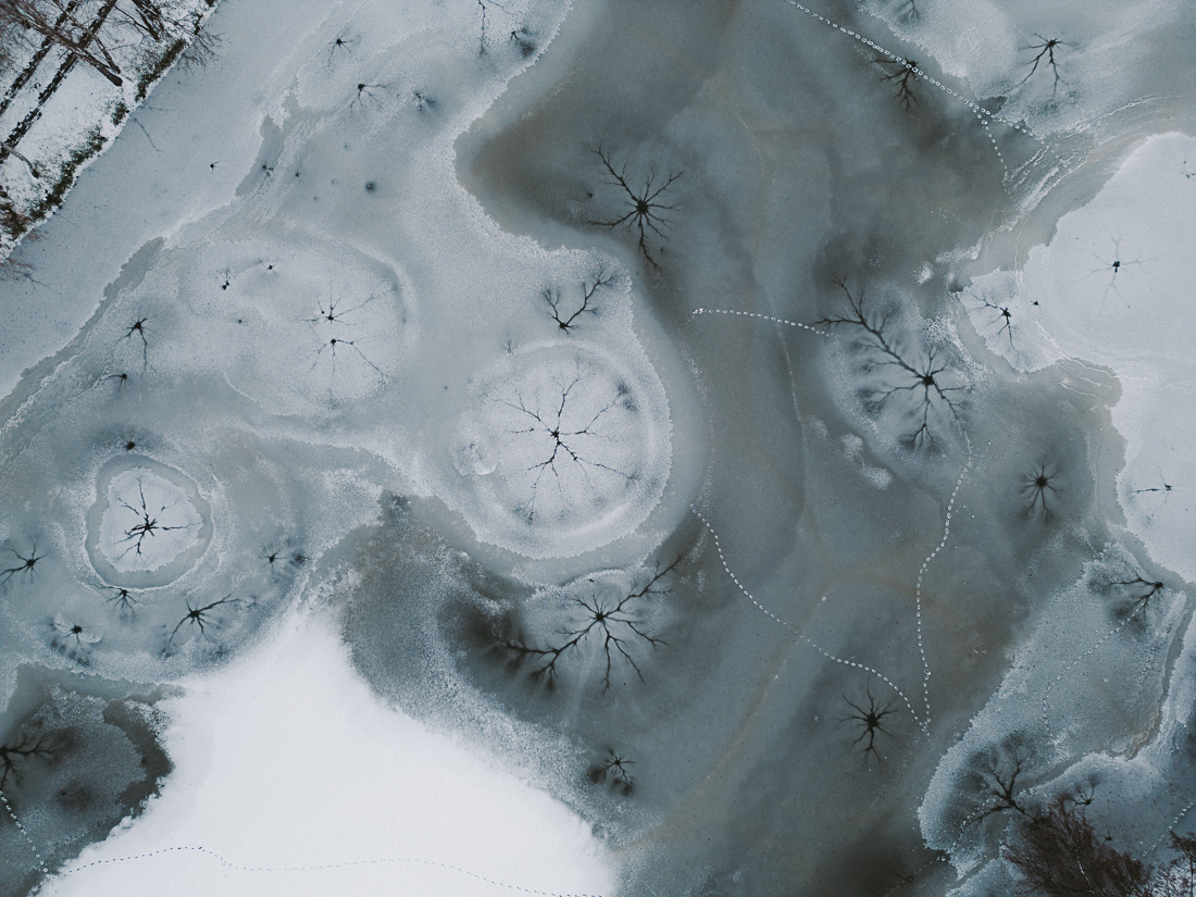 Frozen ponds 