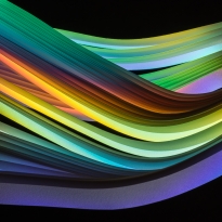 White Paper Strips in Spectral Light