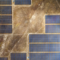 Somewhere Above a Solar Farm 