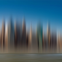Abstract Image of New York Skyline With Waterfront
