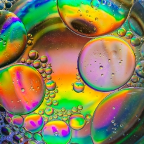 Rainbow bubbles
