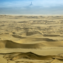 The Namib desert from the sky