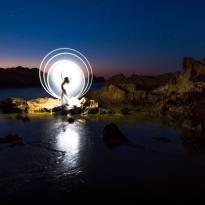 Capturing light painting | Menorca, Spain