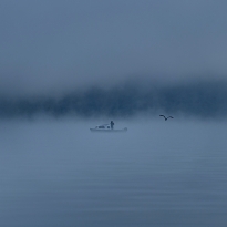 On a cold and misty autumn morning