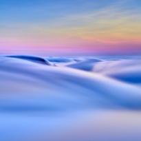 sunset colorful clouds sea