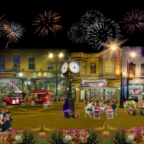 Woodstock Square Collage