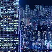Hong Kong city lights