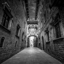 Barcelona without people