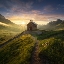 Sunset at Dolomites (Italy)