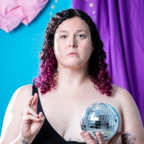 Self- Portrait in conversation with Leonardo da Vinci's Salvator Mundi (Latin for 'Savior of the World')