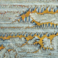 MICROCRYSTALS IN POLARIZED LIGHT, a mixture of urea and resorcinol.