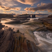 Golden Twilight Waters