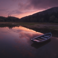Boat on a lake
