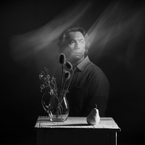 A breath of wind. Self-portrait.